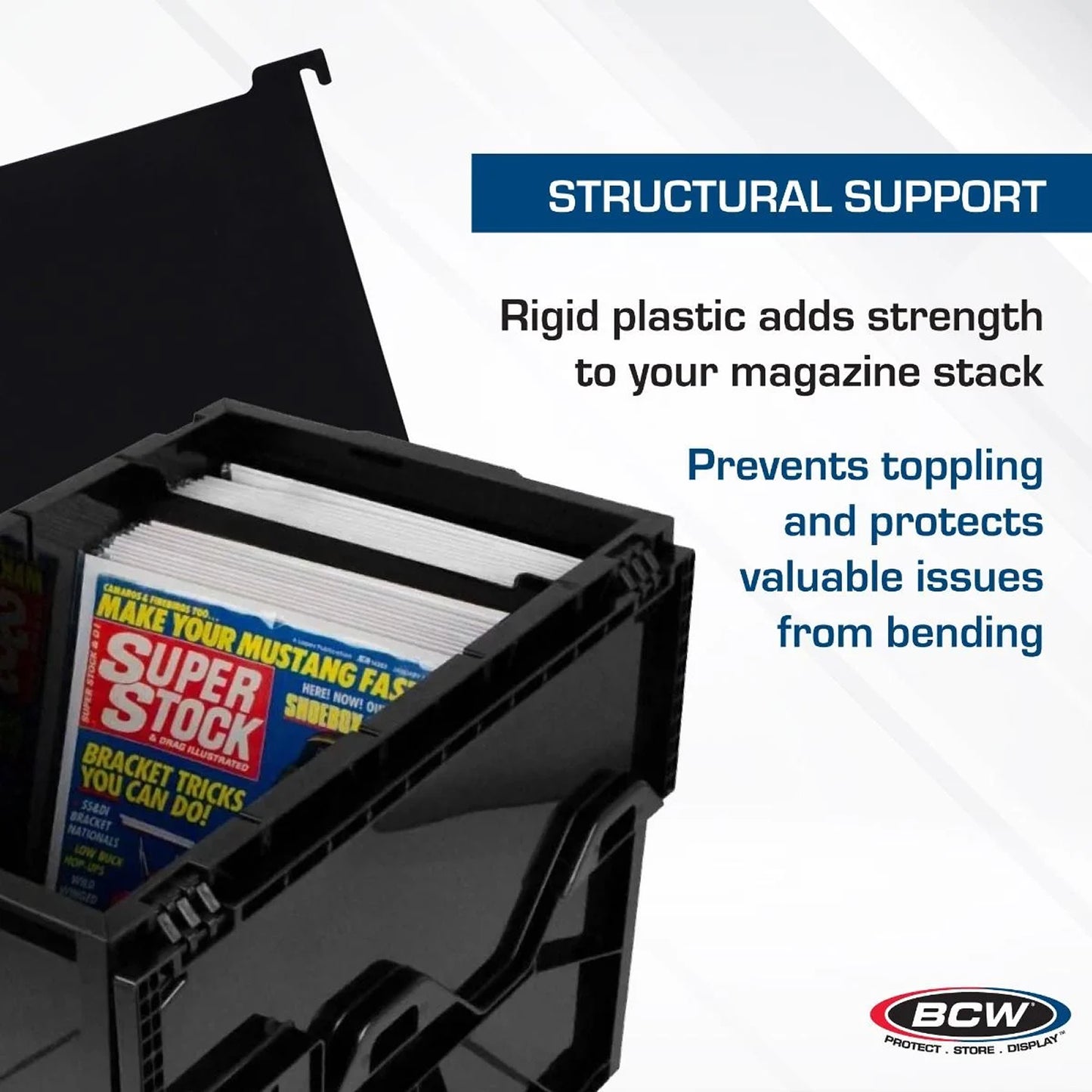 BCW Magazine & Document Bin Partition - BLACK - PRE ORDER