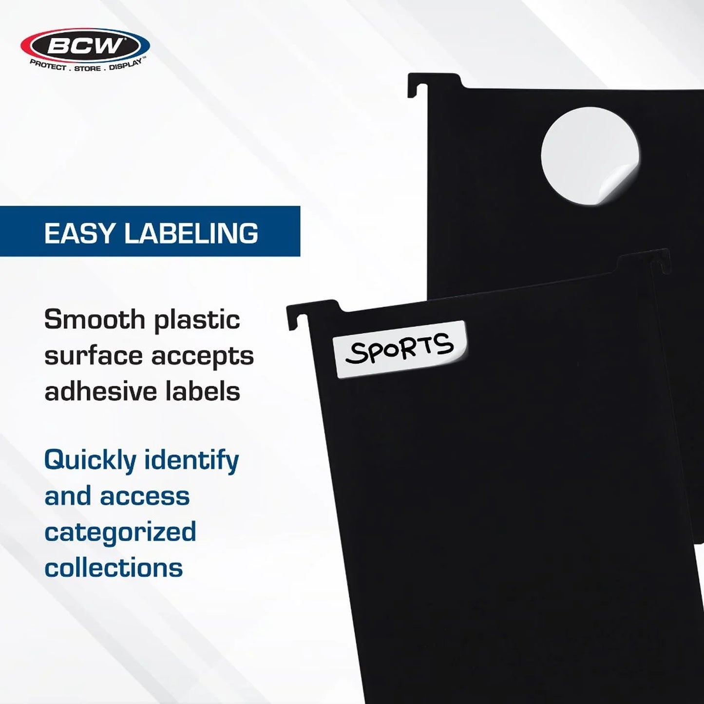 BCW Magazine & Document Bin Partition - BLACK - PRE ORDER