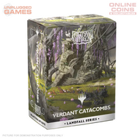 Dragon Shield Sleeves – Matte Dual Art – MTG Landfall Series Verdant Catacombs