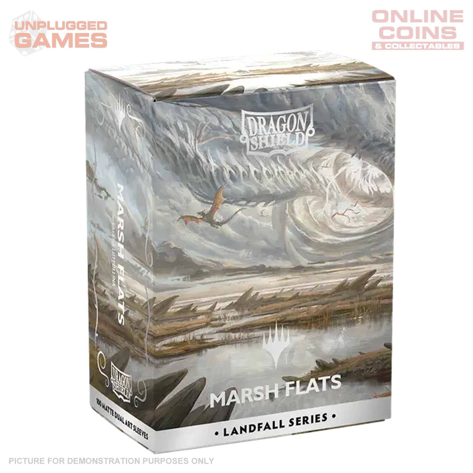 Dragon Shield Sleeves – Matte Dual Art – MTG Landfall Series Marsh Flats