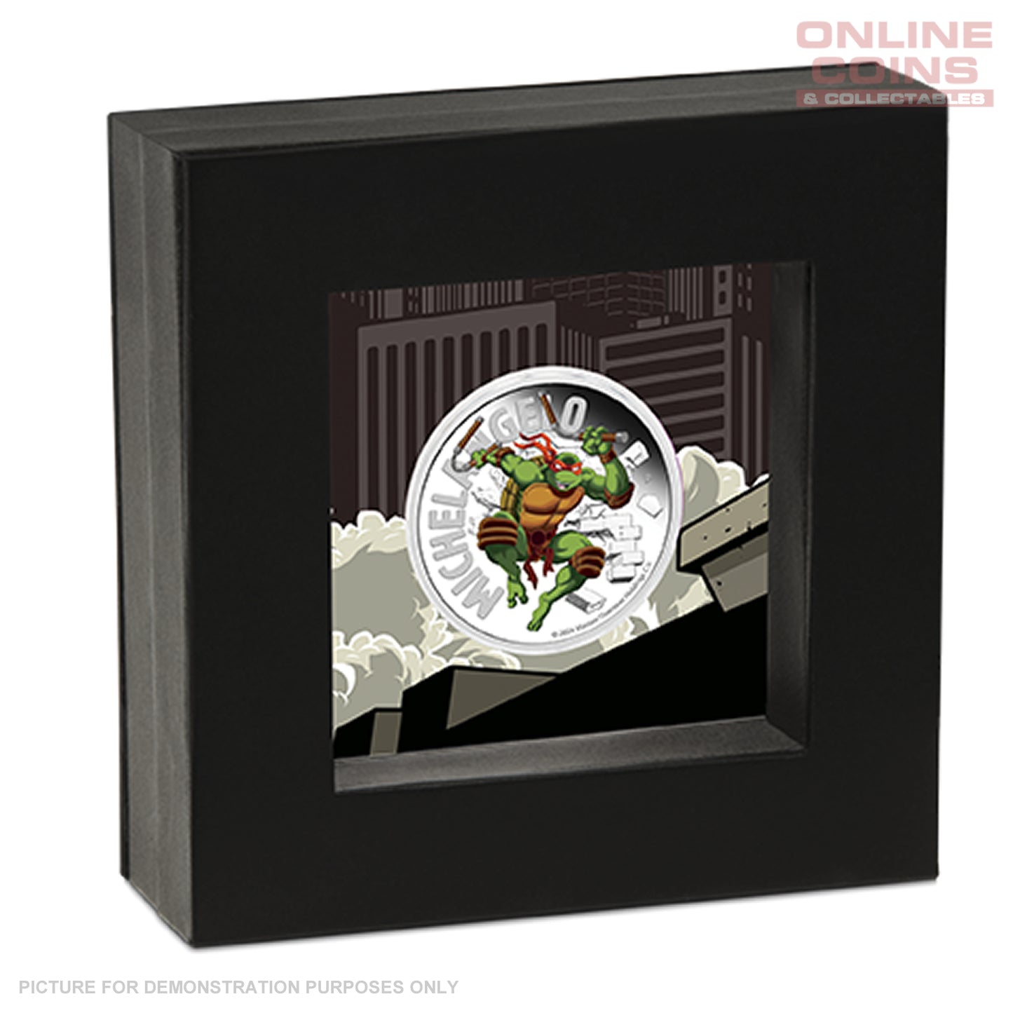 2024 Perth Mint 1oz Silver Proof Coloured Coin - TMNT Michelangelo