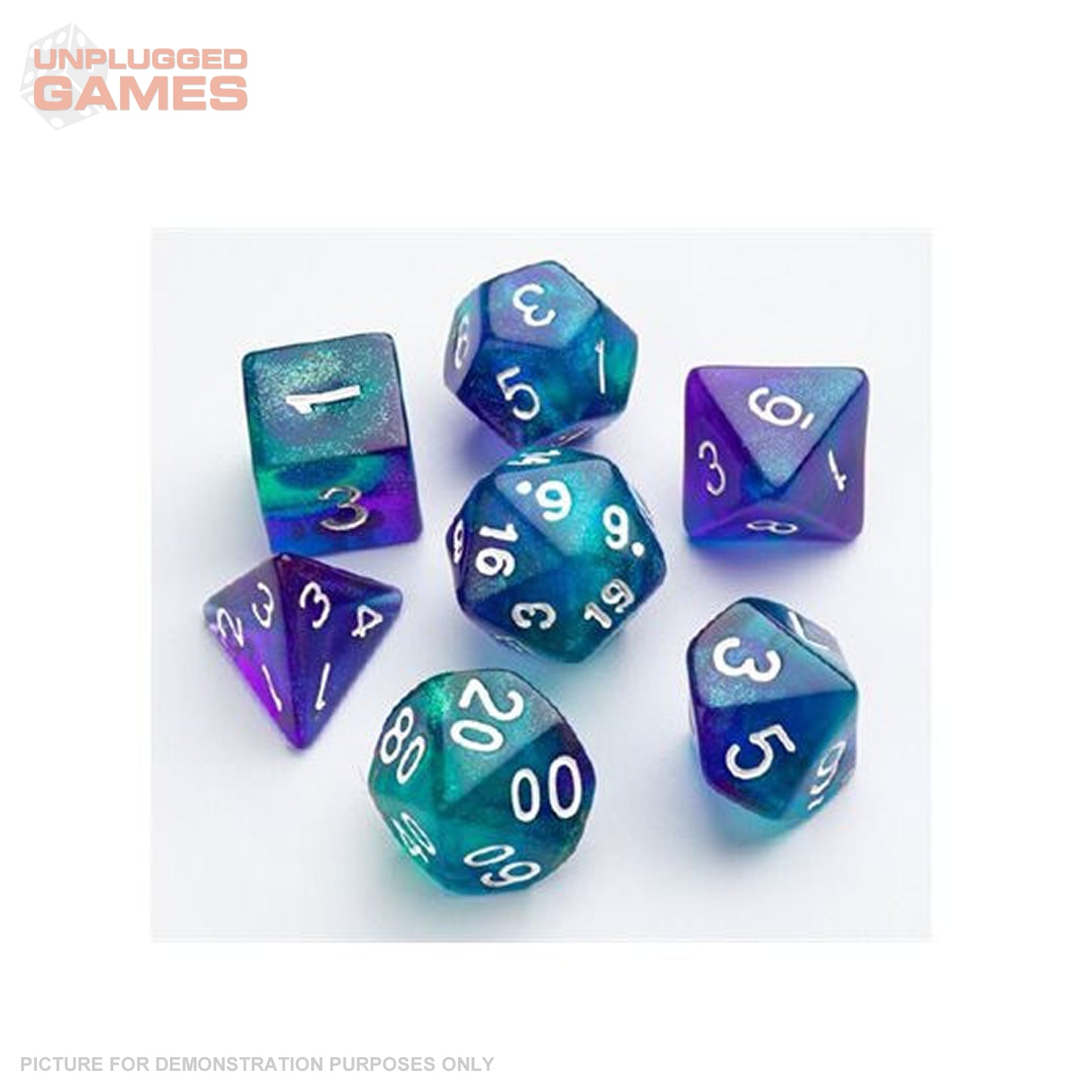 Gamegenic Galaxy Series - Neptune - RPG Dice Set (7pcs)