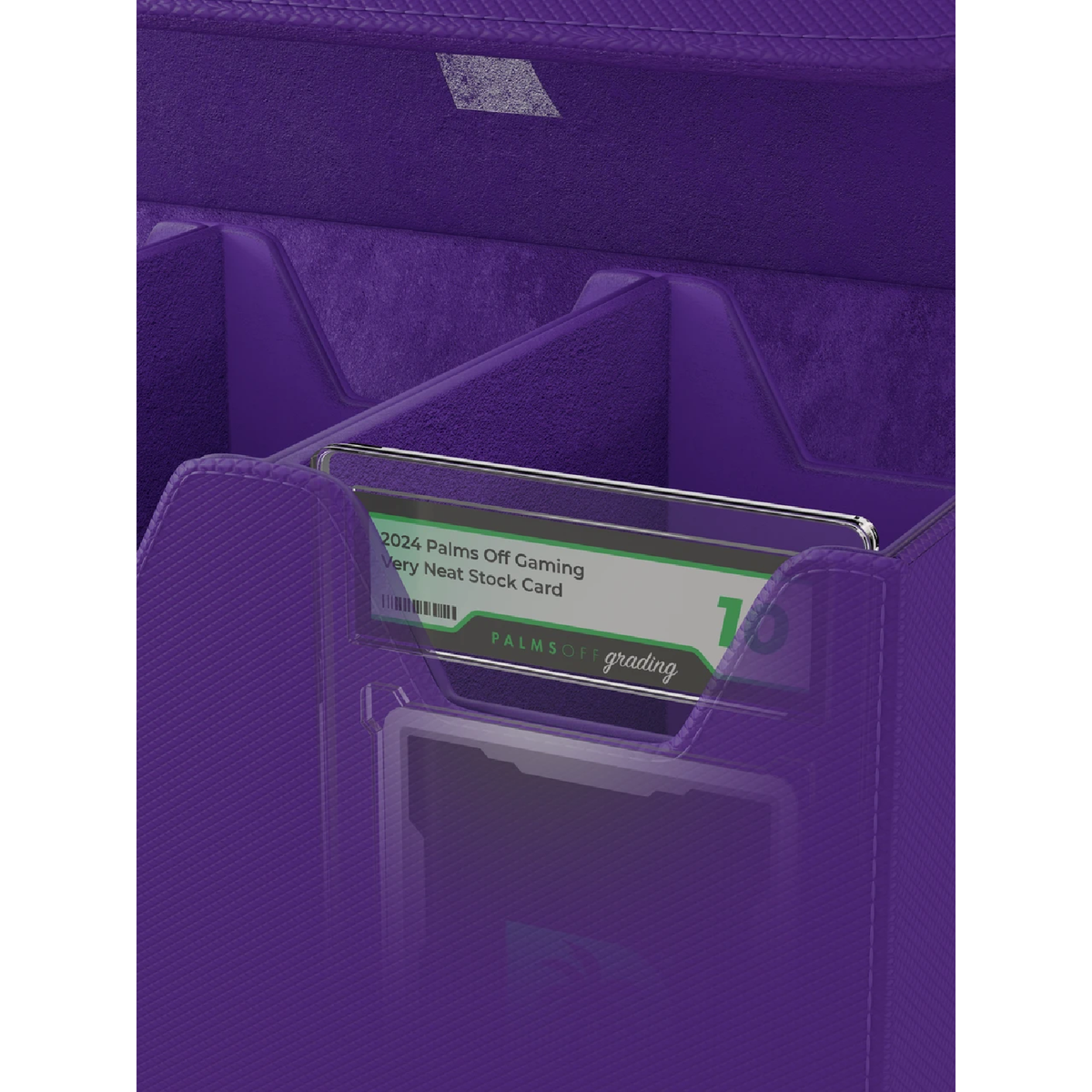 Palms Off Gaming - Collector's Series Graded Card Storage Case - Large - PURPLE