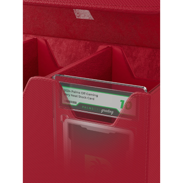 Palms Off Gaming - Collector's Series Graded Card Storage Case - Large - RED