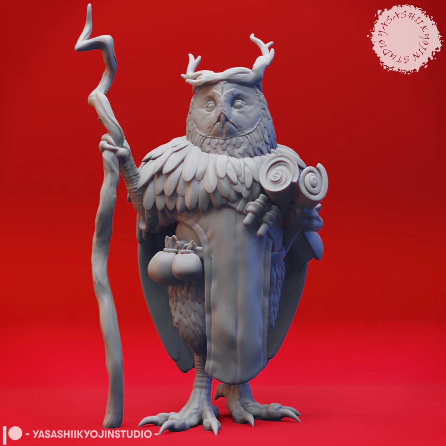 YKS Miniatures - Owlin - Druid (M)