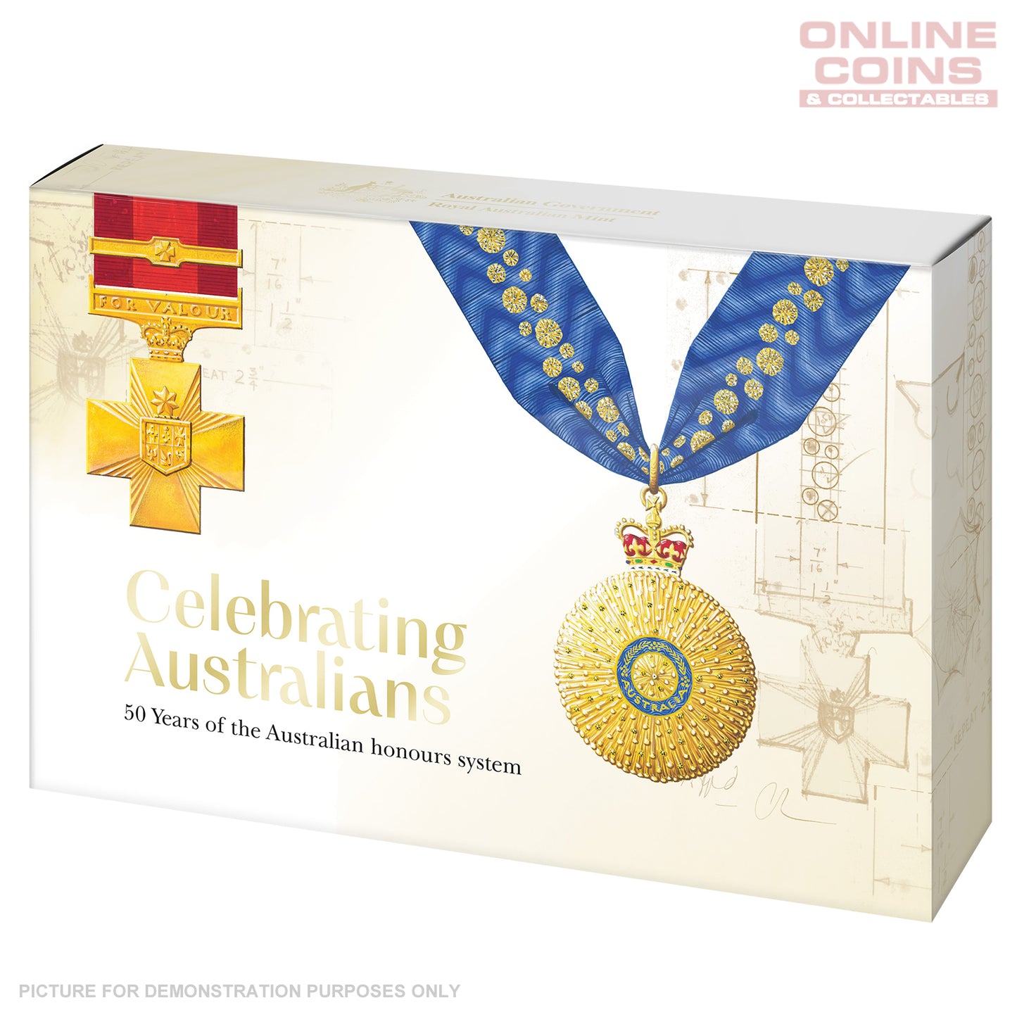 2025 Six-Coin Coloured Proof Year Set - 50th Anniversary of the Australian Honours and Awards System