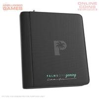 Palms Off Gaming Collector's Series Top Loader Zip Binder - 4 Pocket - BLACK