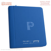 Palms Off Gaming Collector's Series Top Loader Zip Binder - 4 Pocket - BLUE