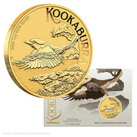 2026 Perth Mint Kookaburra 2026 1oz Silver Gold-Plated Coin in Card - Perth Stamp & Coin Show