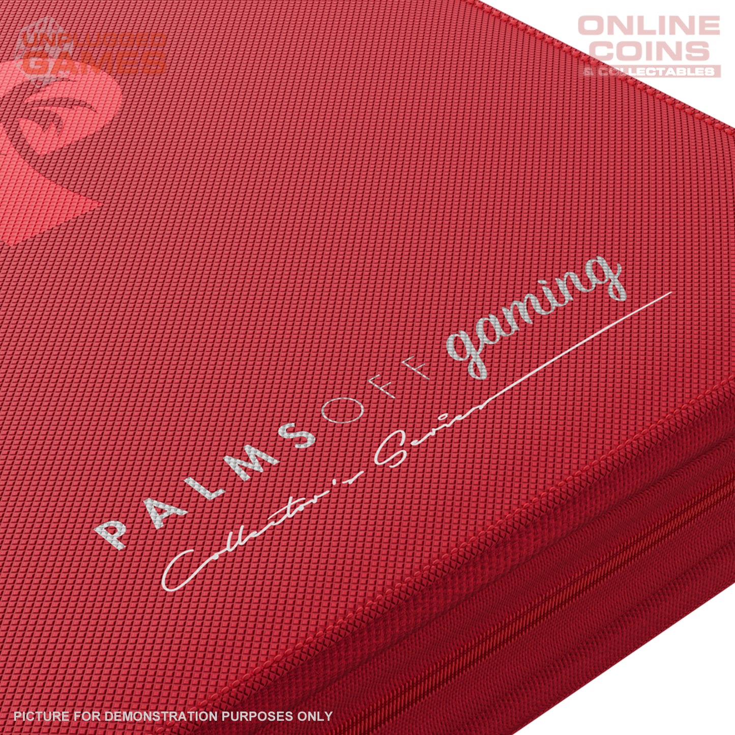Palms Off Gaming Collector's Series Top Loader Zip Binder - 4 Pocket - RED