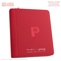 Palms Off Gaming Collector's Series Top Loader Zip Binder - 4 Pocket - RED