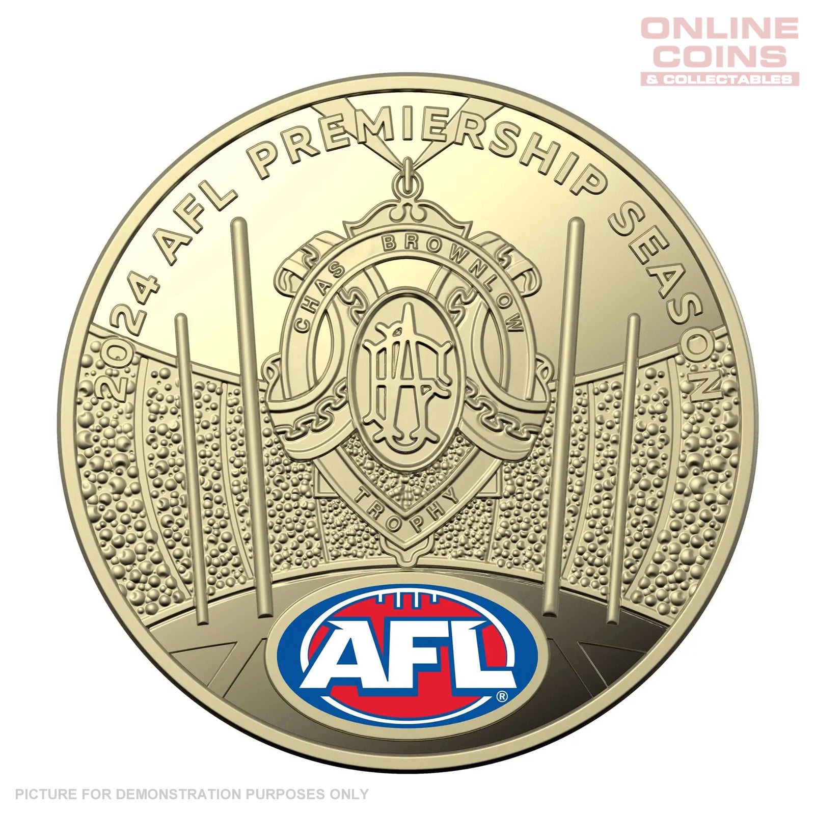2024 - Royal Australian Mint - AFL & AFLW Premireship Coloured UNC $1 Coin Pair