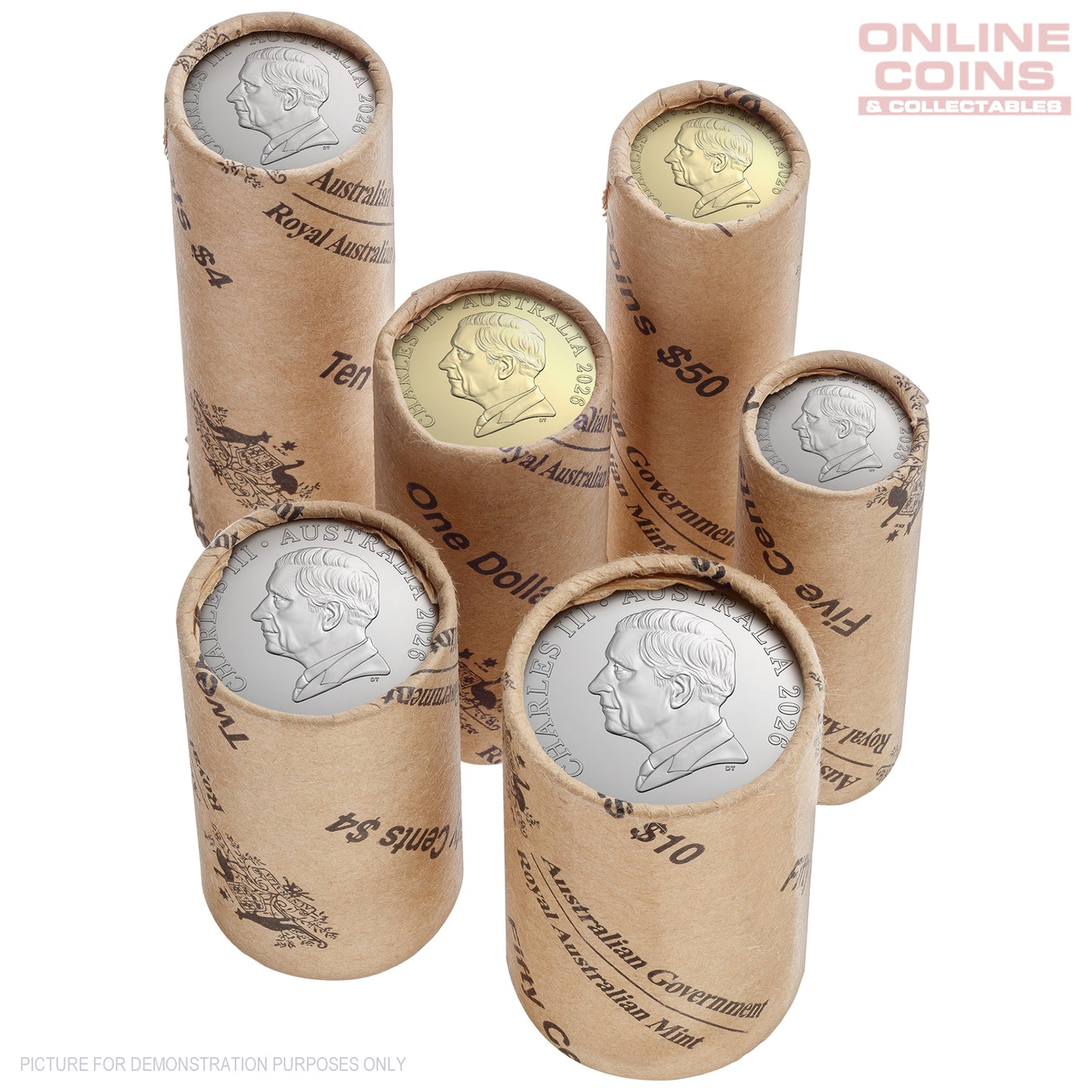 2026 RAM PREMIUM Rolled Coin Set Featuring Mob of Six Commemorative $1 Coin