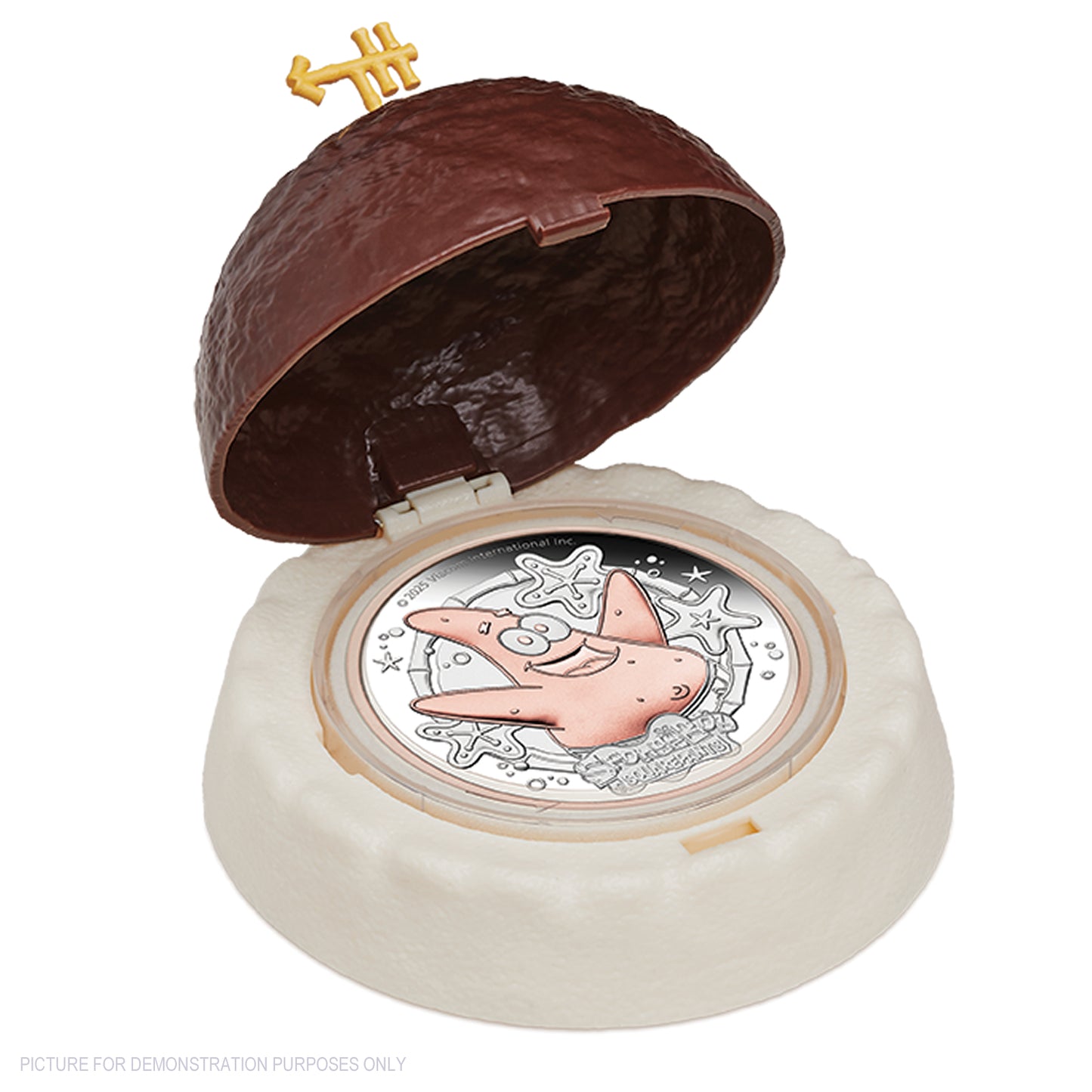 2025 Perth Mint Spongebob Squarepants - Patrick Star 2oz Silver Proof Gilded Coin