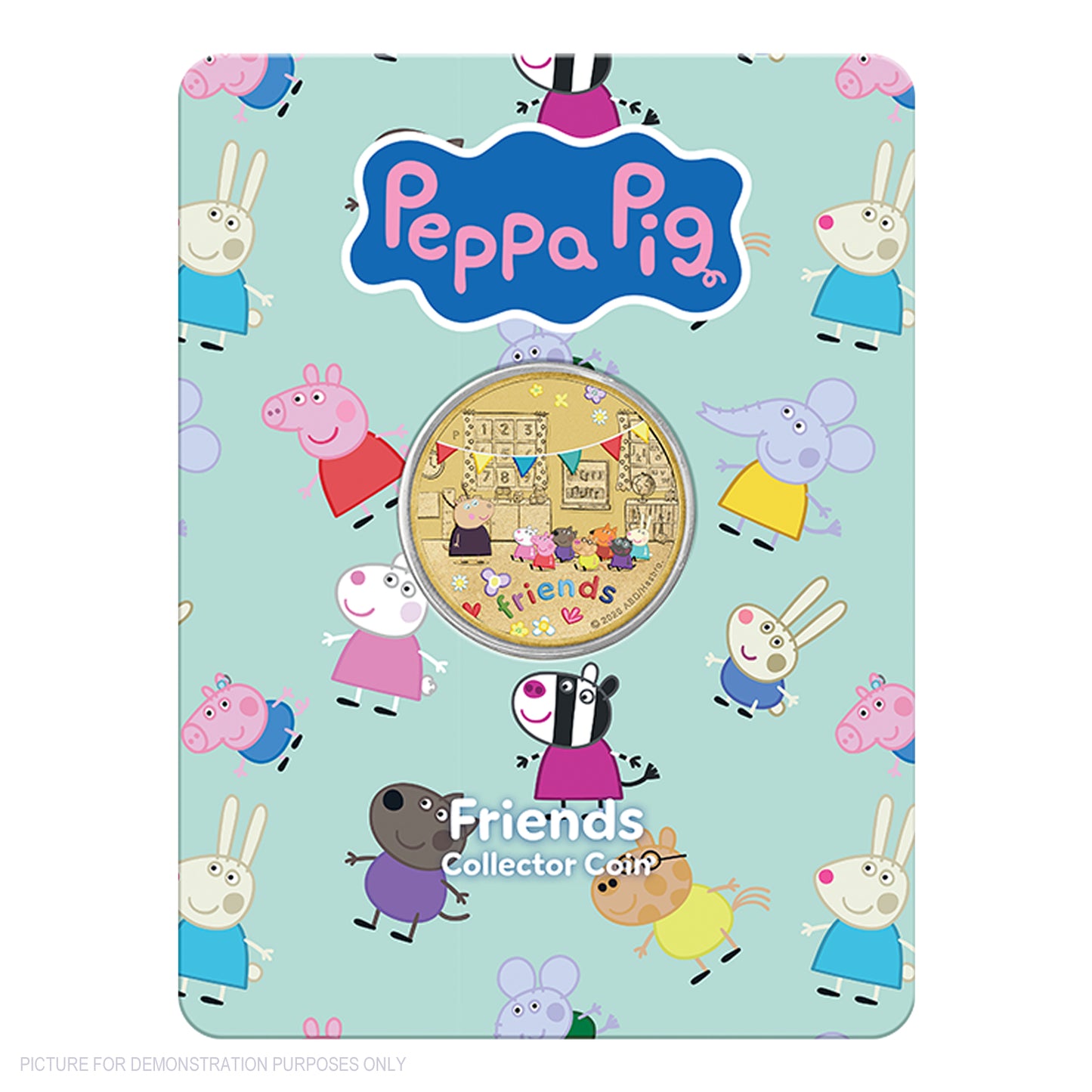 2026 Perth Mint Coloured Collector Coins in Card - Peppa Pig Friends - Three Coin Set
