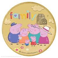 2026 Perth Mint Coloured Collector Coin in Card - Peppa Pig Family