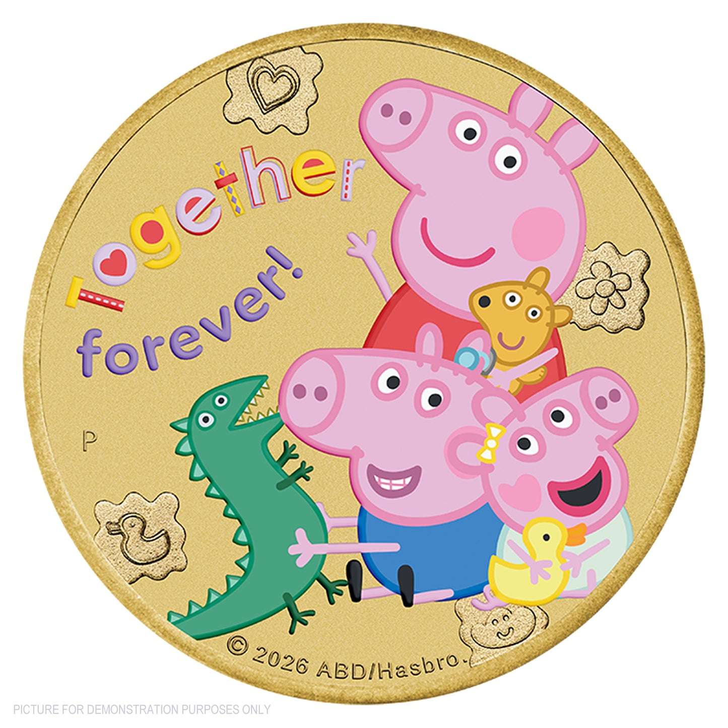 2026 Perth Mint Coloured Collector Coin in Card - Peppa Pig Together Forever