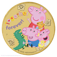 2026 Perth Mint Coloured Collector Coin in Card - Peppa Pig Together Forever
