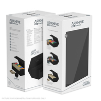 Ultimate Guard: Deck Case – XenoSkin Monocolour Arkhive Flip Case 800+ – Black