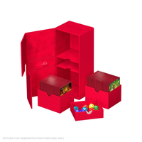 Ultimate Guard Twin Flip 'n Tray 266+ Xenoskin Deck Box - RED