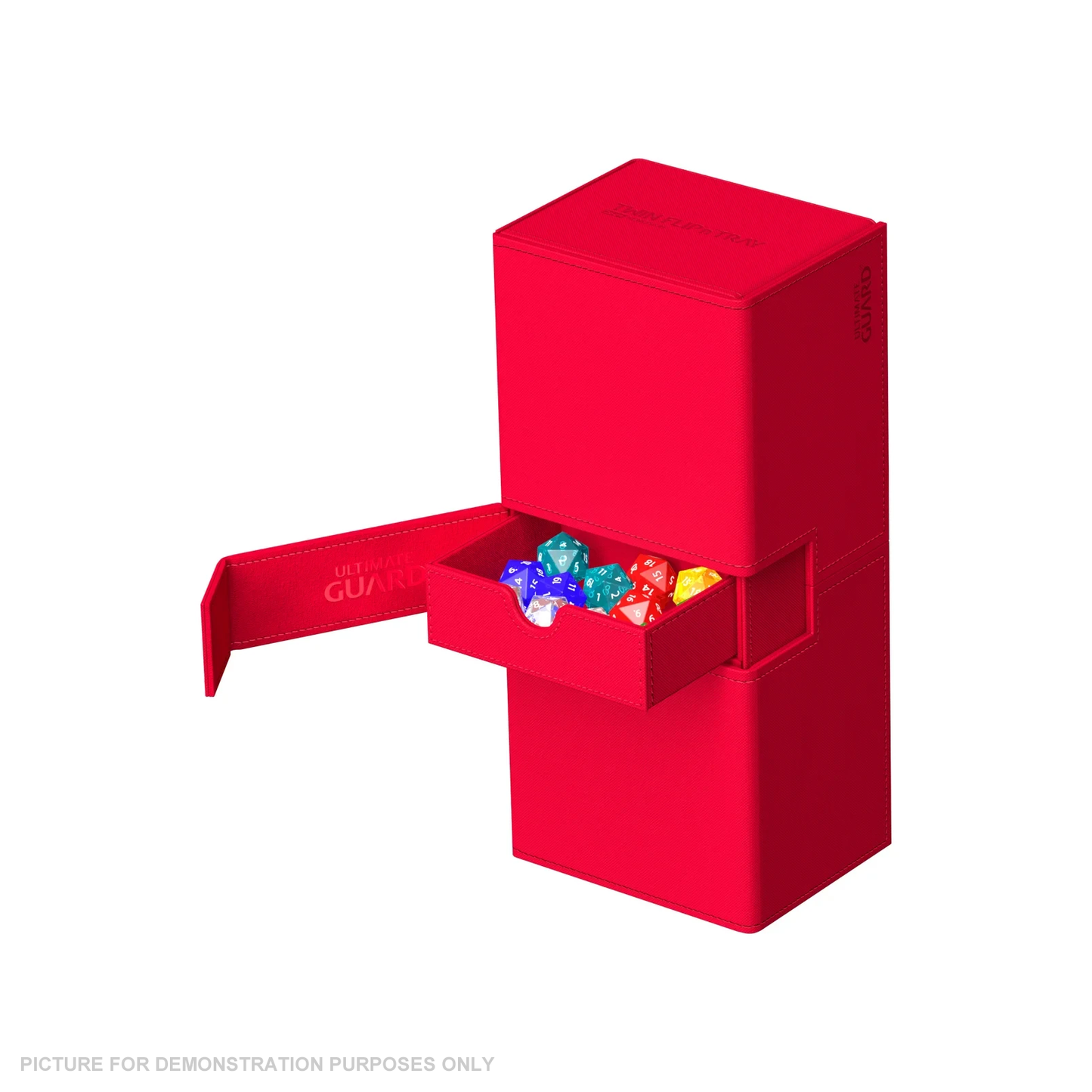 Ultimate Guard Twin Flip 'n Tray 266+ Xenoskin Deck Box - RED