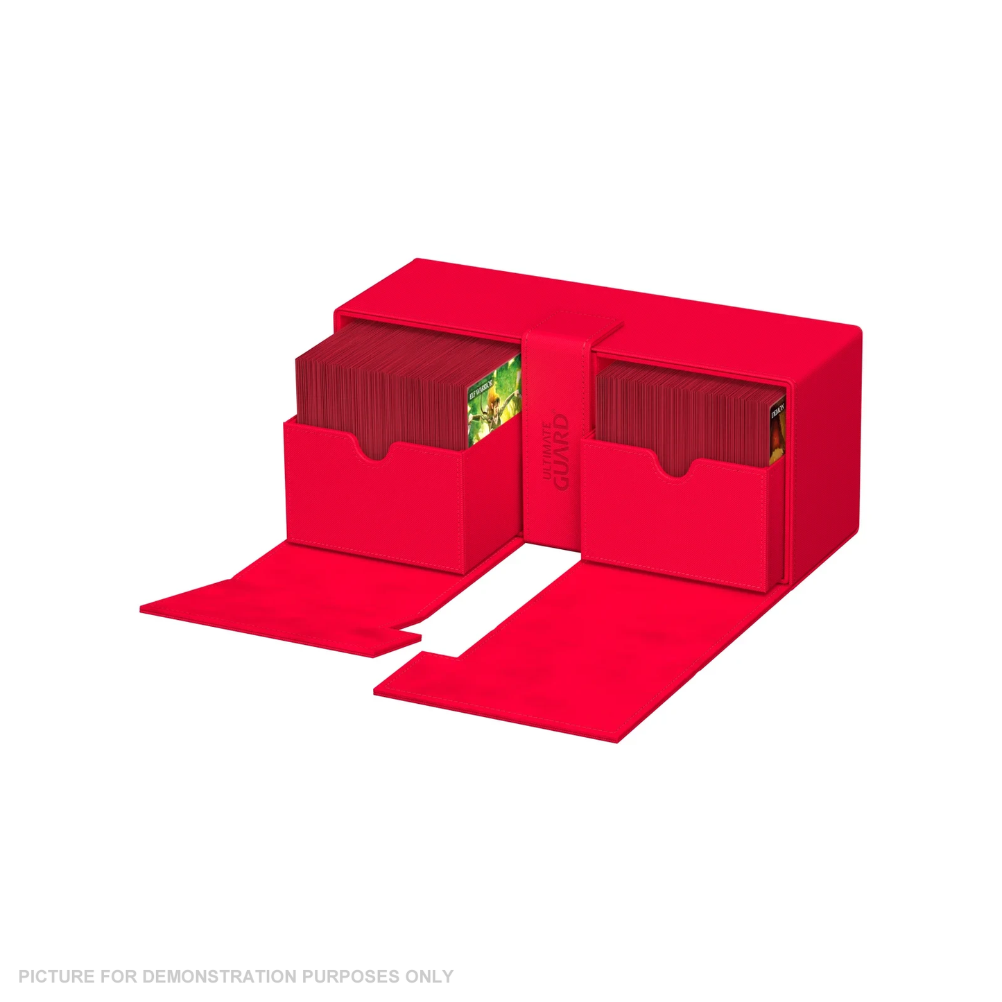 Ultimate Guard Twin Flip 'n Tray 266+ Xenoskin Deck Box - RED