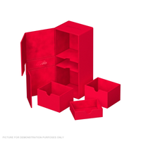 Ultimate Guard Twin Flip 'n Tray 266+ Xenoskin Deck Box - RED