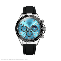 Cudworth Apex Chronograph Turquoise & Silicone