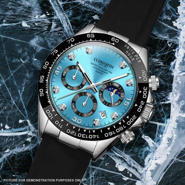 Cudworth Apex Chronograph Turquoise & Silicone