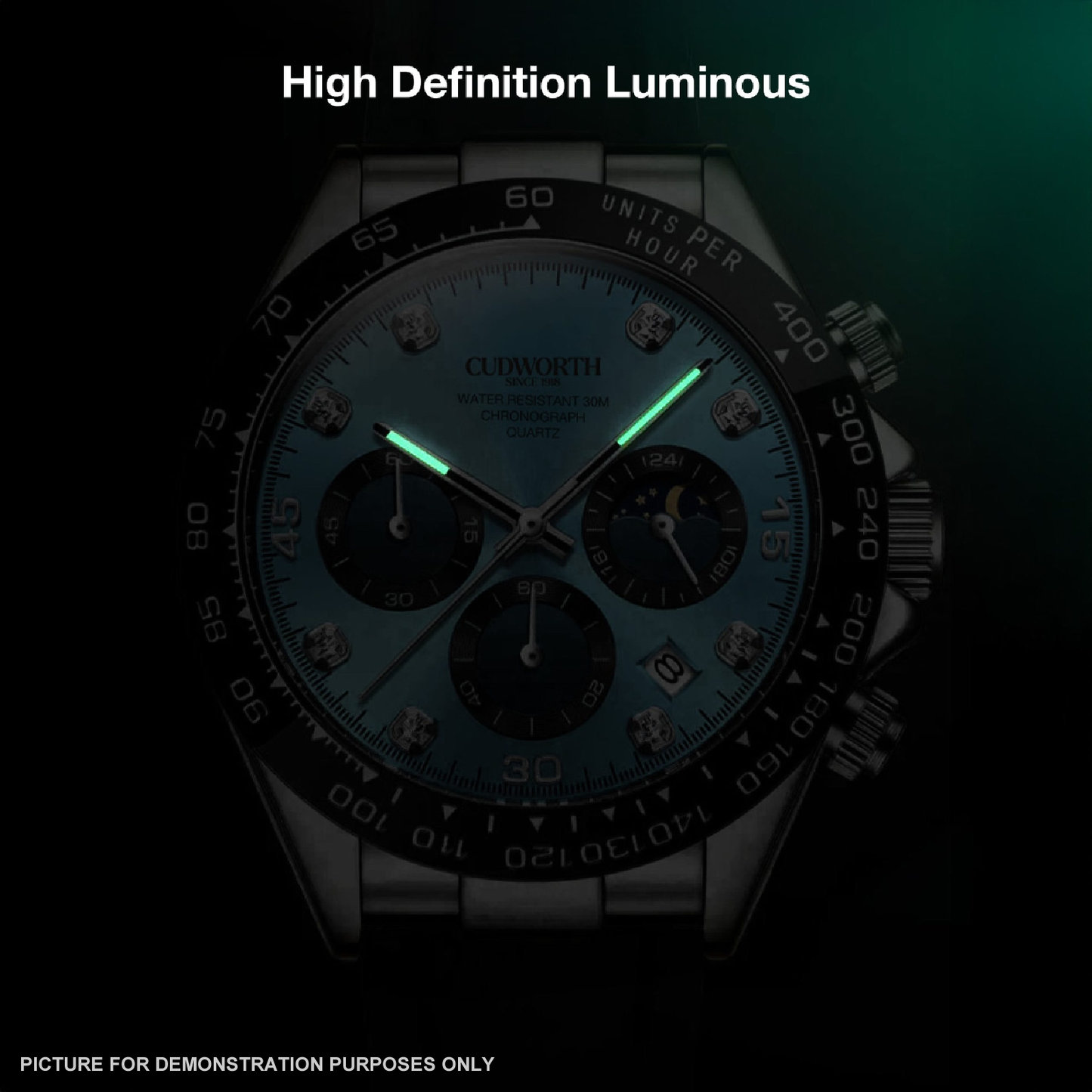 Cudworth Apex Chronograph Turquoise & Silicone