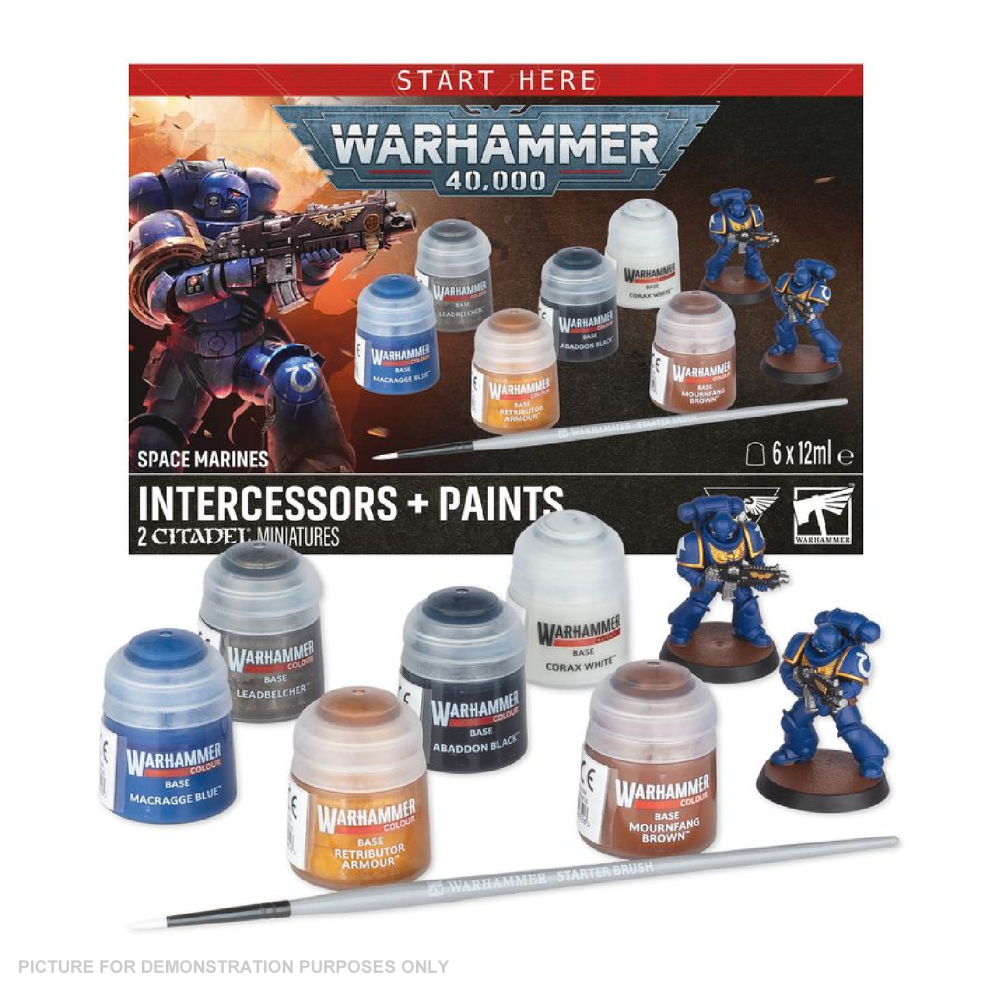 Warhammer 40,000 - Space Marines - Intercessors + Paints
