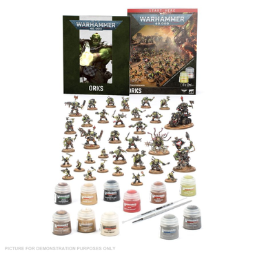 Warhammer 40,000 - Getting Started With Orks Introductory Kit + Paints
