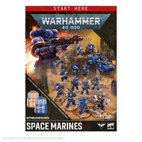 Warhammer 40,000 - Getting Started With Space Marines Introductory Kit + Paints