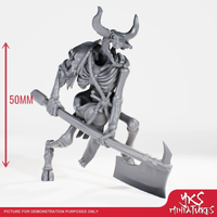 YKS Miniatures - Minotaur - Skeleton - (L)