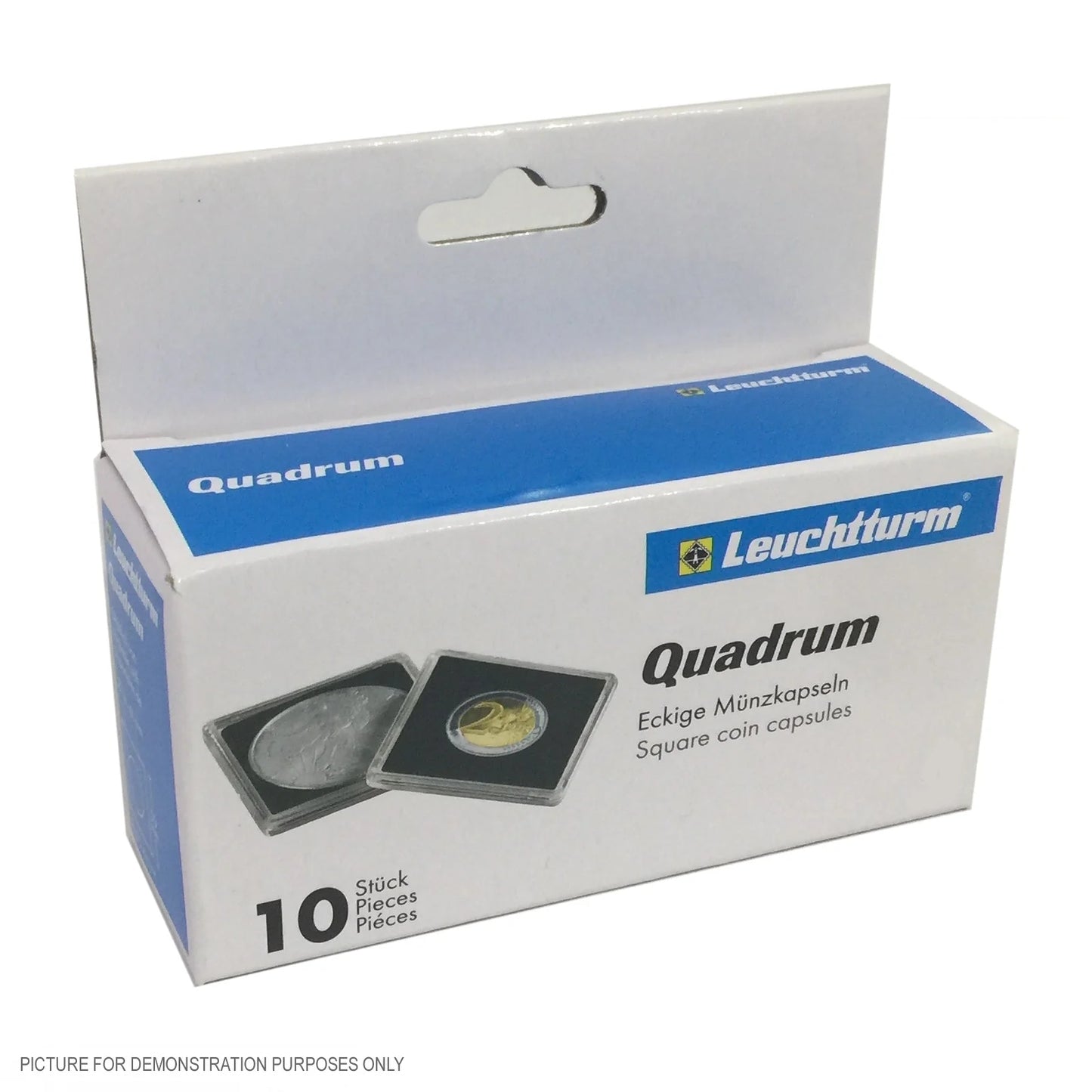 Lighthouse - Quadrum Square Coin Capsules 10 Pack - 27mm