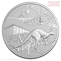 2025 RAM $1 1 oz Fine Silver Frosted Uncirculated Coin - Kangaroo Series
