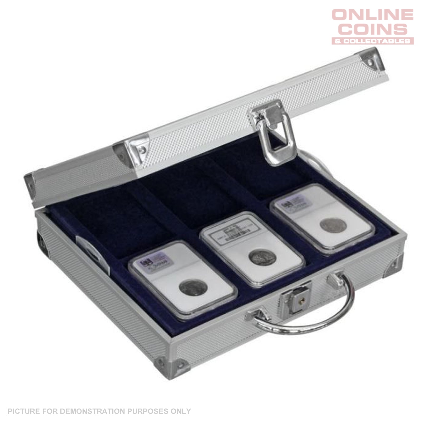 Coin Slab SAFE - Aluminium Case for Coin Certified Coin Slabs, Quickslabs and Ev ...
