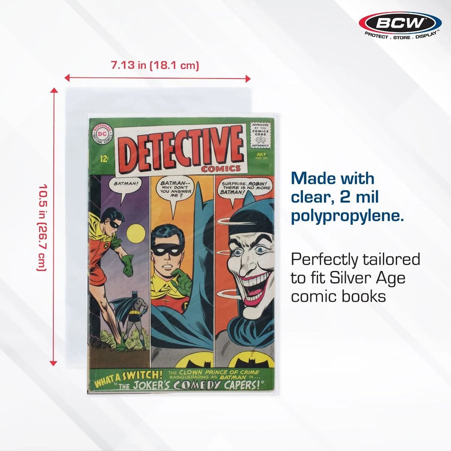 BCW Silver / Regular Comic Bags - Pack of 100