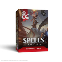 Dungeons & Dragons Reference Cards - Spells: Levels 4-5 - PREORDER
