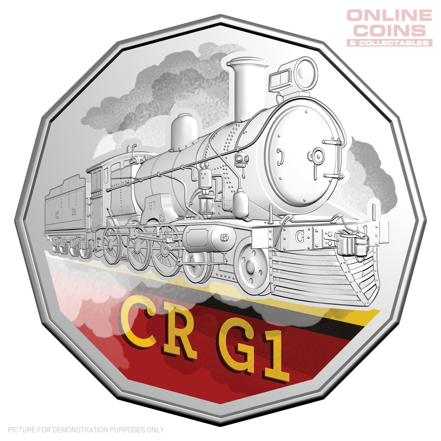 2025 RAM 50c Coloured Uncirculated Seven-Coin Collection - Steam Giants