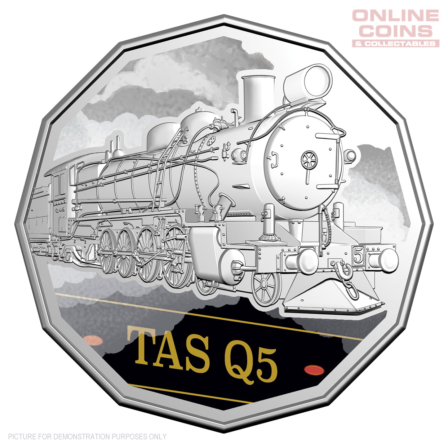 2025 RAM 50c Coloured Uncirculated Seven-Coin Collection - Steam Giants