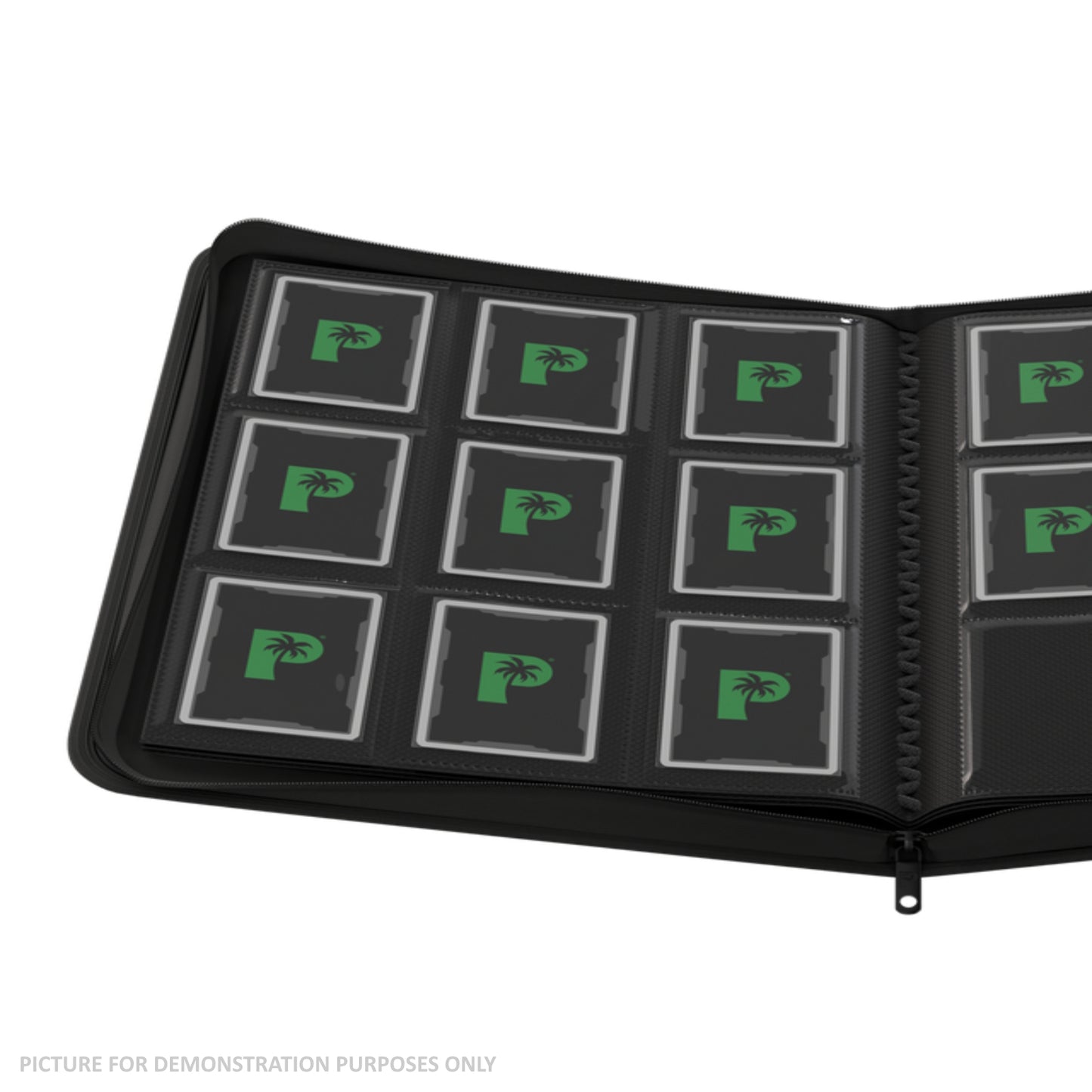 Palms Off Gaming Stealth 9 Pocket Zip Binder - Black