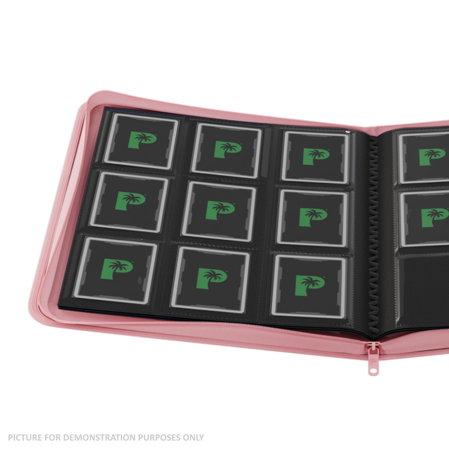 Palms Off Gaming Stealth 9 Pocket Zip Binder - Pink