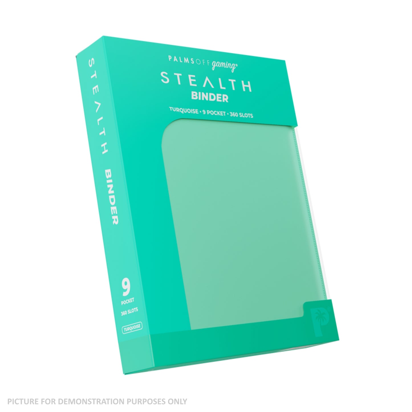 Palms Off Gaming Stealth 9 Pocket Zip Binder - Turquoise
