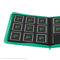 Palms Off Gaming Stealth 9 Pocket Zip Binder - Turquoise