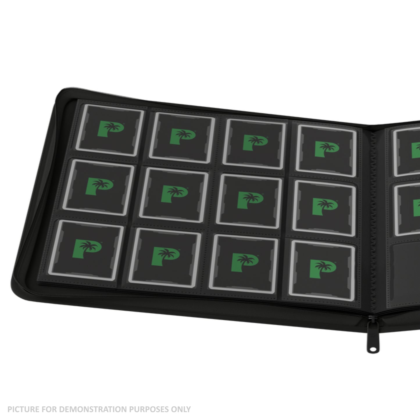 Palms Off Gaming Stealth 12 Pocket Zip Binder - BLACK