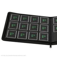 Palms Off Gaming Stealth 12 Pocket Zip Binder - BLACK