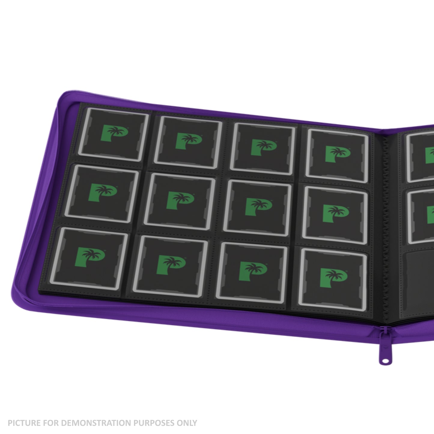 Palms Off Gaming Stealth 12 Pocket Zip Binder - PURPLE