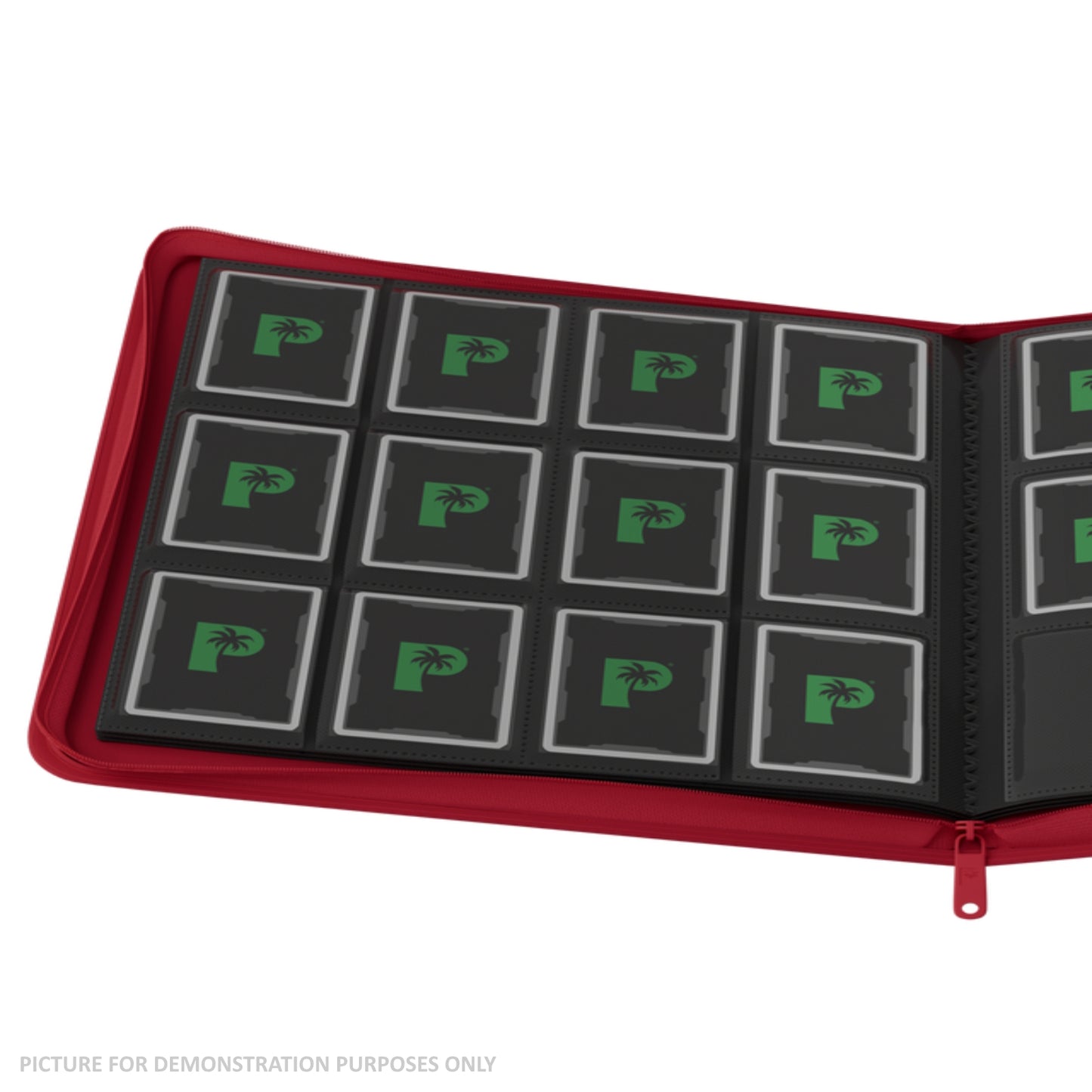 Palms Off Gaming Stealth 12 Pocket Zip Binder - RED