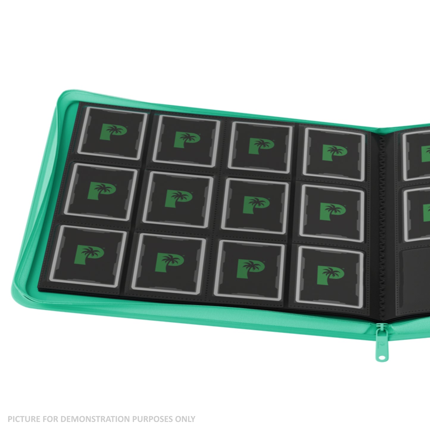 Palms Off Gaming Stealth 12 Pocket Zip Binder - TURQUOISE